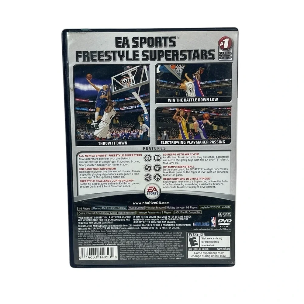 Playstation 2 EA Sports NBA Live 06 D Wade Cover Basketball Video Game